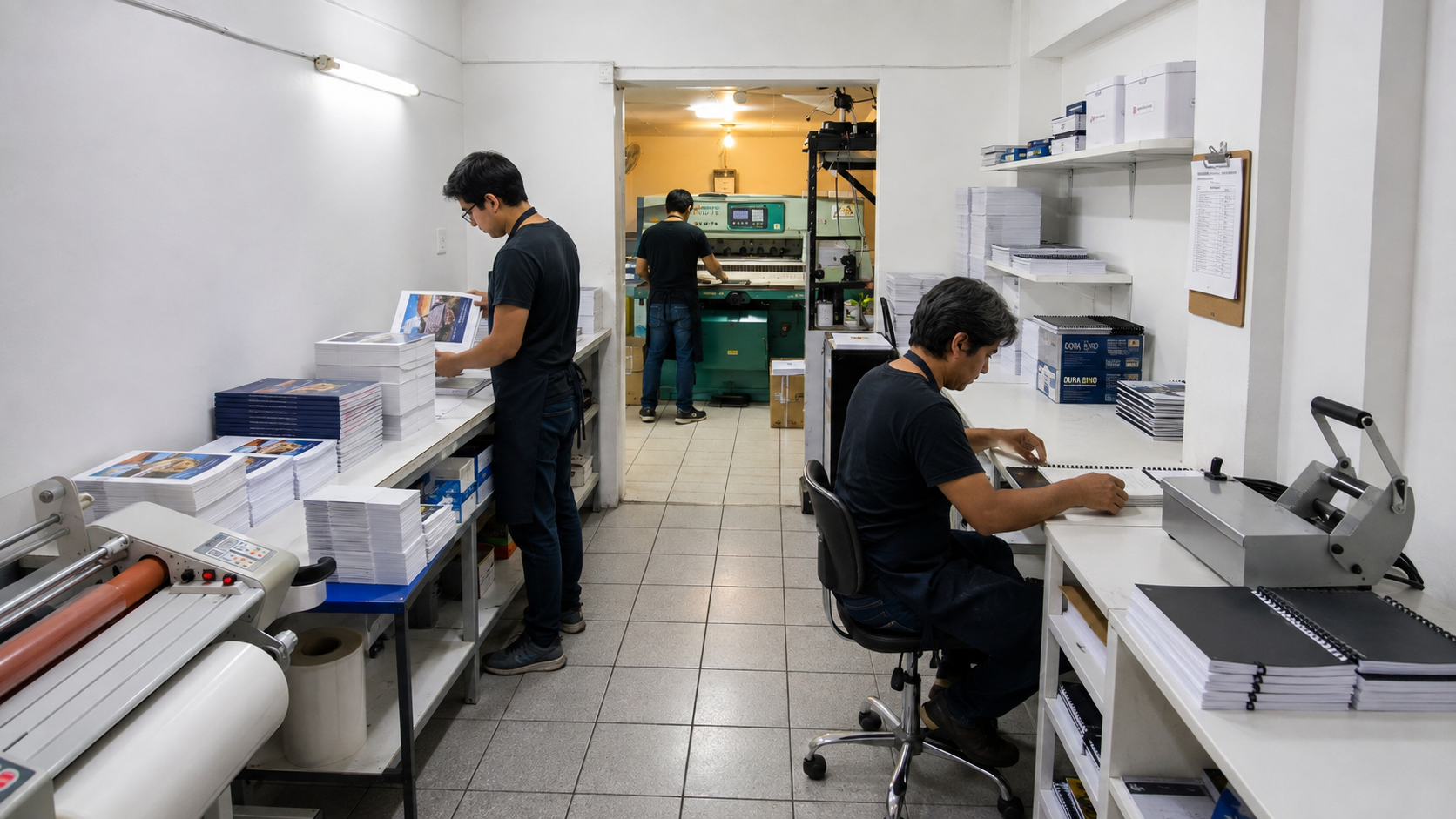 Procesos y terminaciones aplicados a trabajos de imprenta